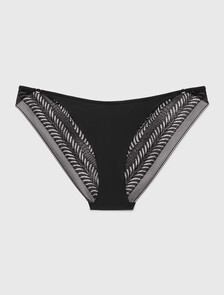 Bikini Briefs - Minimalist Lace, BLACK, hi-res