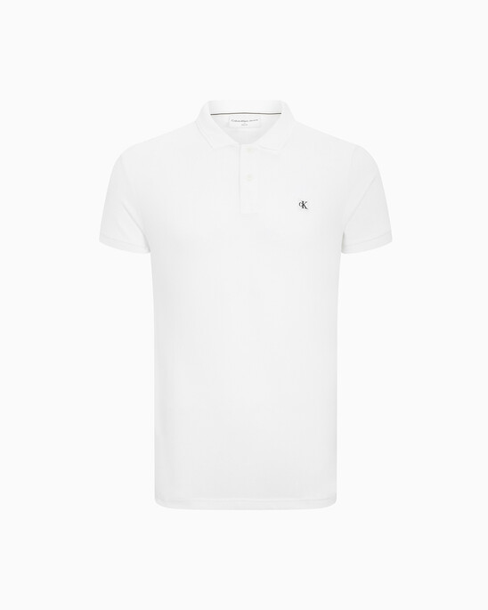 PIMA COTTON STRETCH RAISED COLLAR SLIM POLO