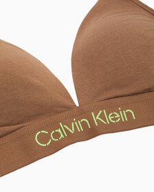 Modern Cotton Triangle Bra, Coffee Liqueur, hi-res