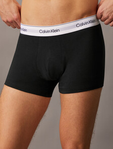 3 Pack Icon Cotton Stretch Trunks, Black/Ash/Plein Air, hi-res