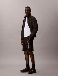 Cotton Terry Graphic Short, Black, hi-res