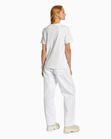 Organic Cotton Monogram Tee, Bright White, hi-res