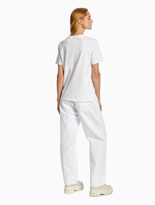 Organic Cotton Monogram Tee, Bright White, hi-res