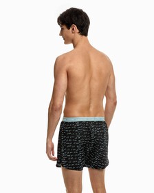 CK ONE WOVEN BOXERS, Marker Logo Print+Tourmaline, hi-res