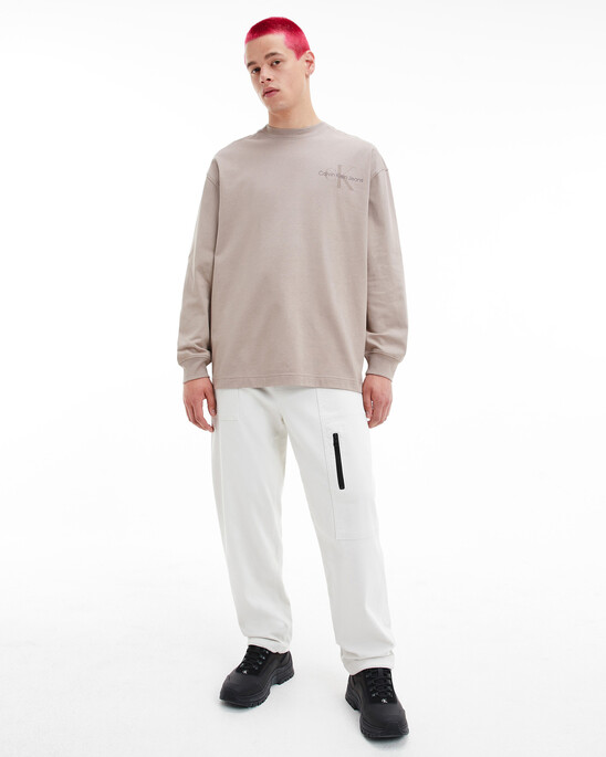 GENDER NETURAL MONOGRAM LONG SLEEVE TEE