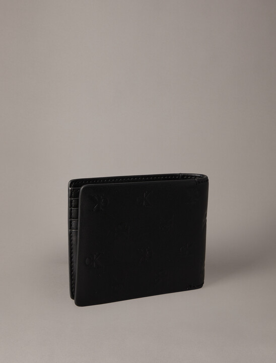 Embossed Monogram Billfold Wallet