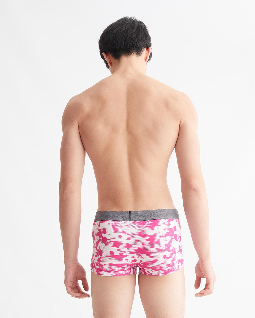 Calvin Klein 1996 Low Rise Trunks, BLUR FLORAL_PALACE PINK, hi-res
