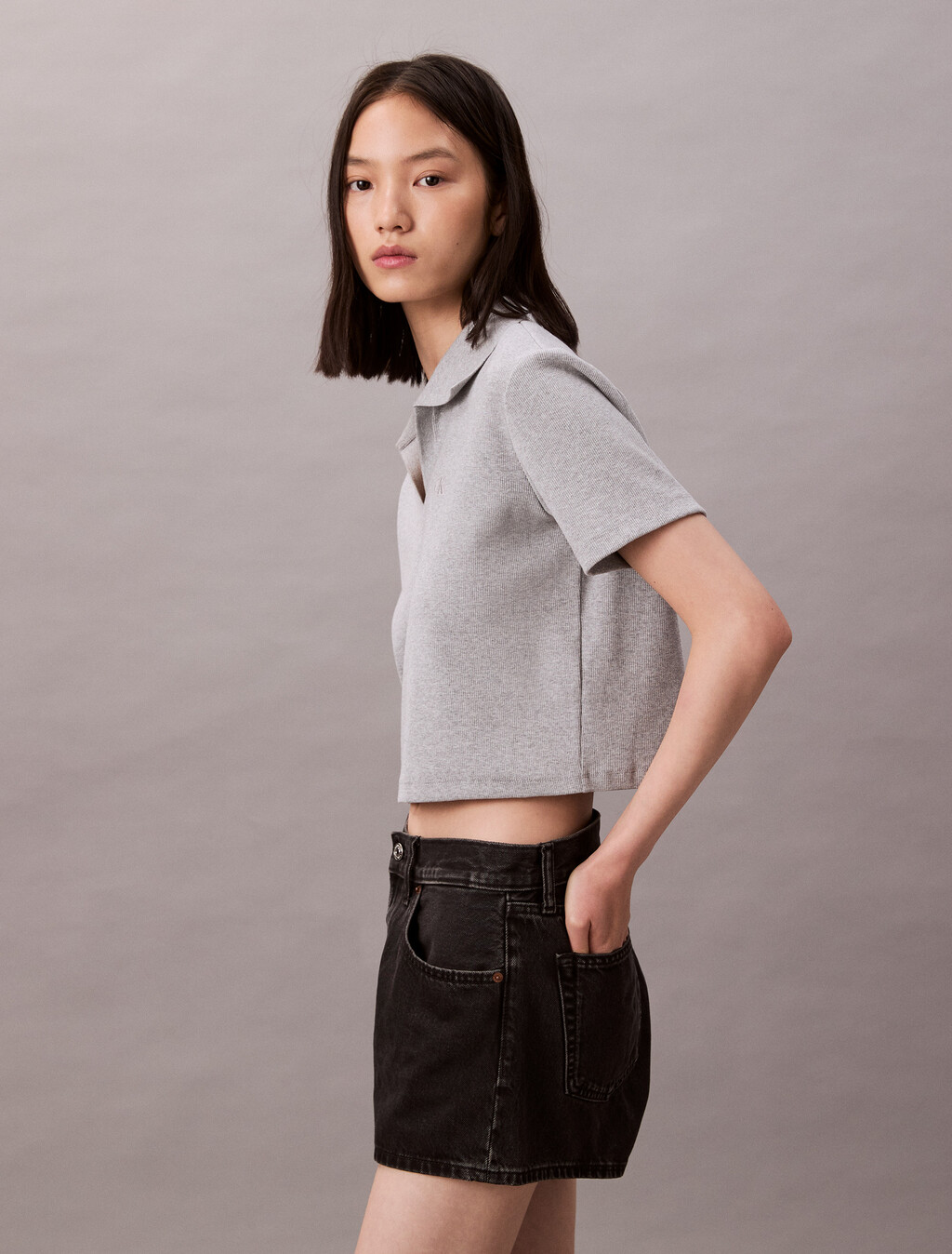 90's Denim Shorts, CK ESSENTIAL BLACK, hi-res