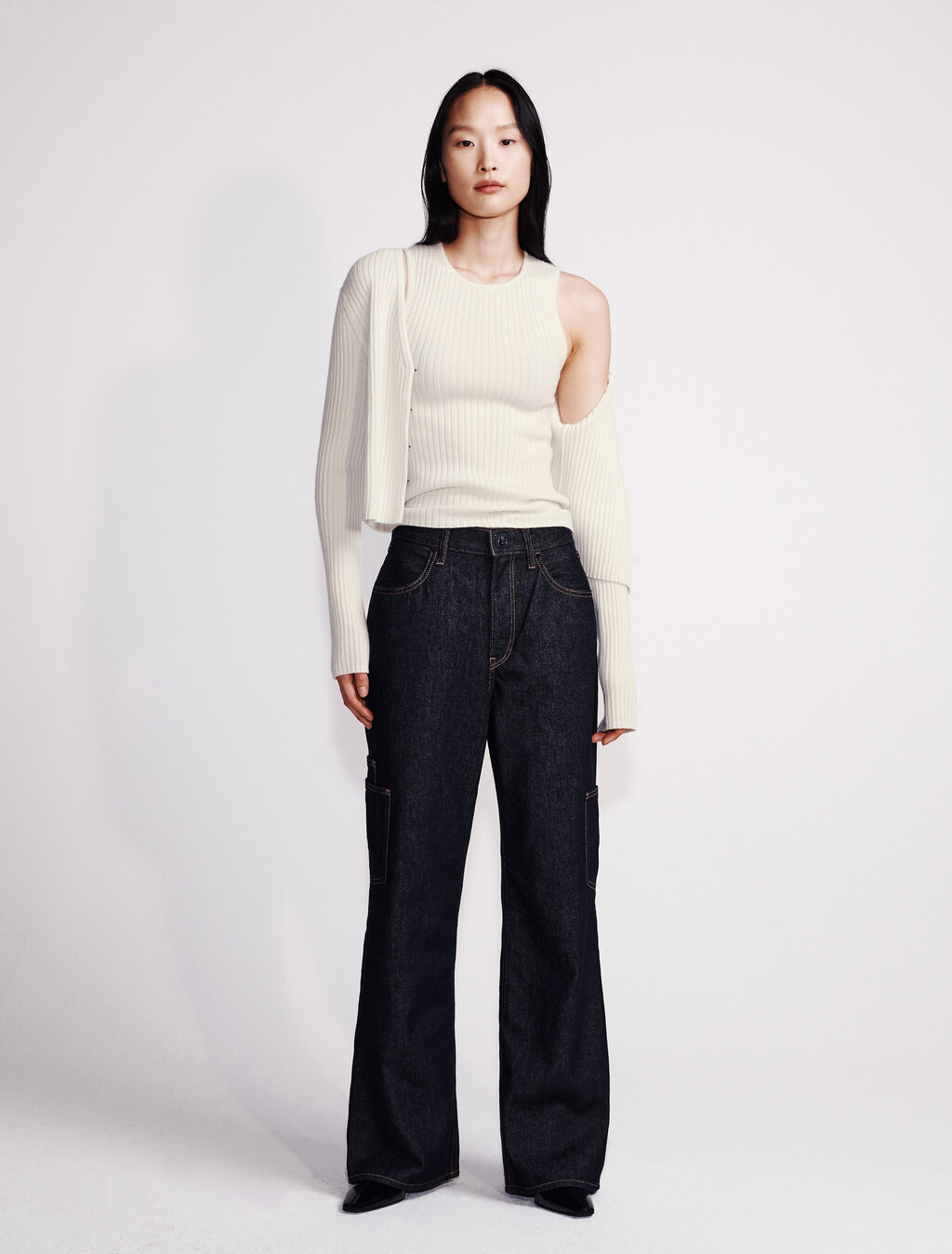 High Rise Wide Leg Jeans, Rinse Denim, hi-res