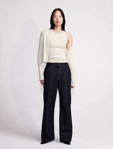 High Rise Wide Leg Jeans, Rinse Denim, hi-res