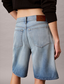 Relaxed Bermuda Denim Short, TINTED COYNE, hi-res
