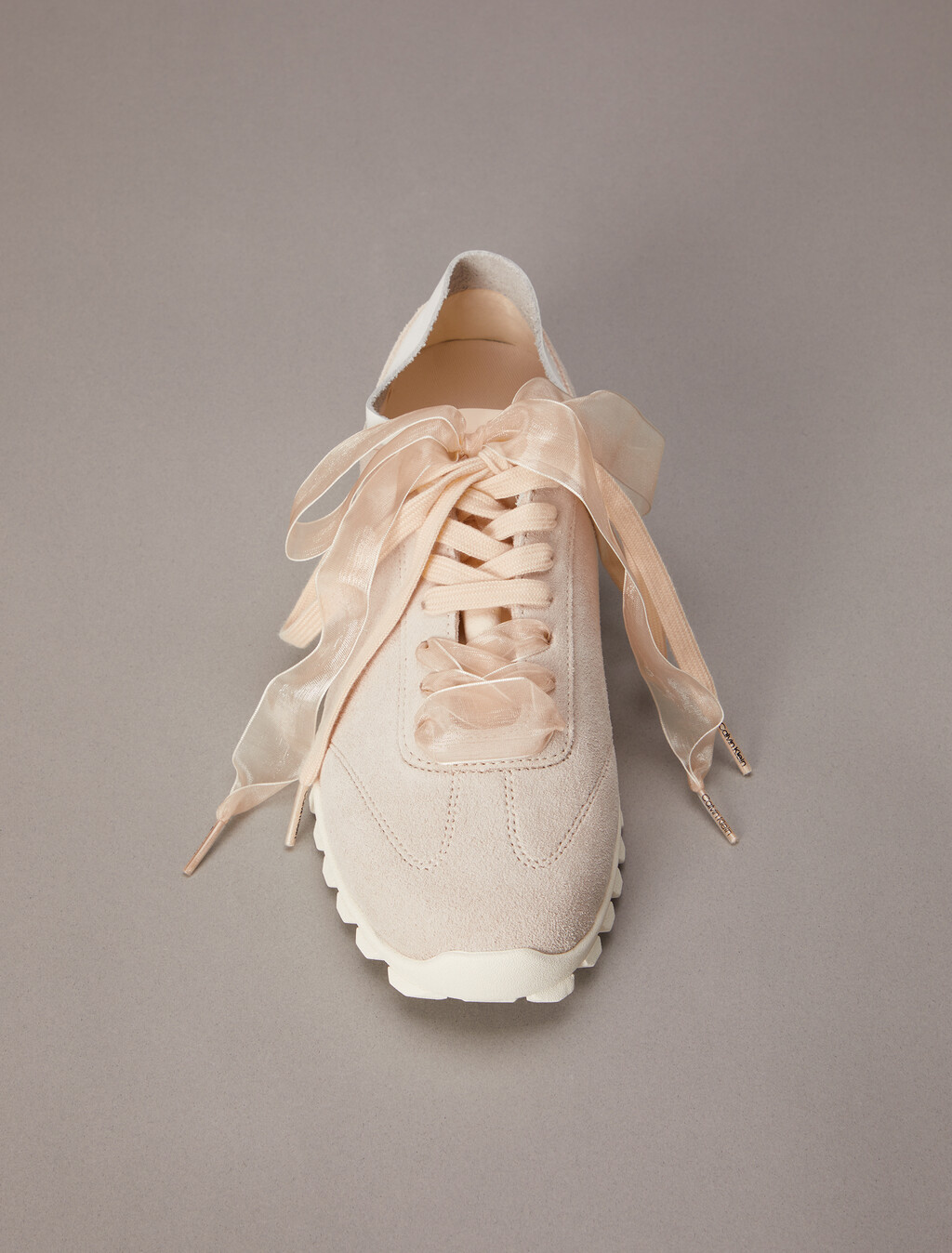 Murica - Suede Organza Runner Trainers, Light Cashew, hi-res