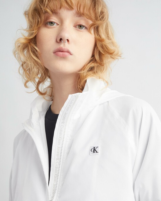 Fitted Waist Zip Up Jacket