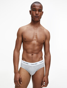 3 Pack Hip Briefs, 1 Black/ 1 White/ 1 Grey Heather, hi-res