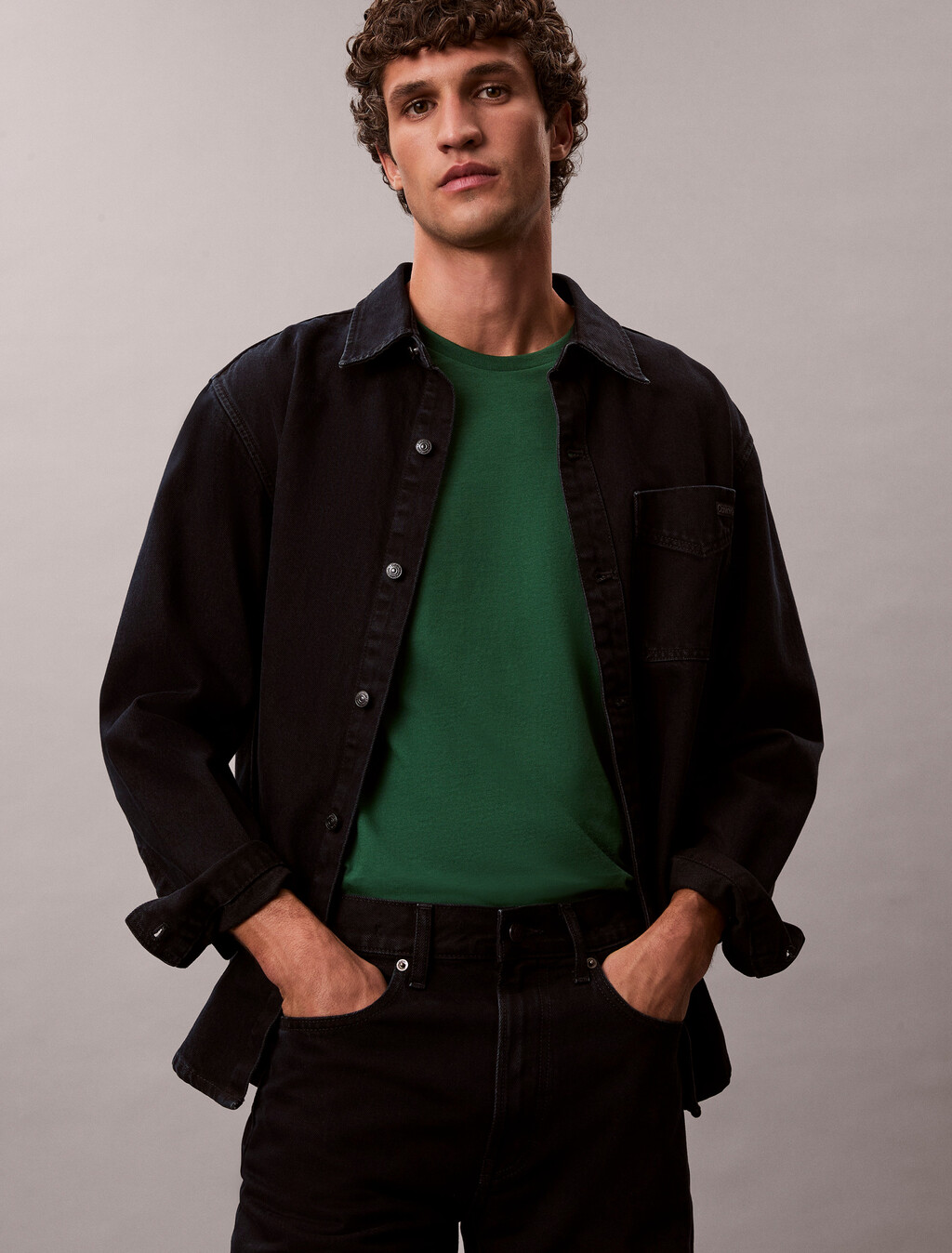 Solid Liquid Touch Crewneck Tee, Miami Green, hi-res