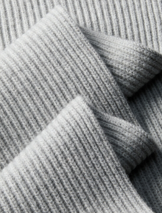 Wool Blend Signature Logo Scarf