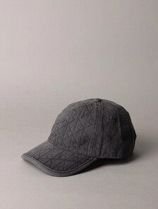 Burnout Emblem Logo Denim Cap, Charcoal Gray, hi-res