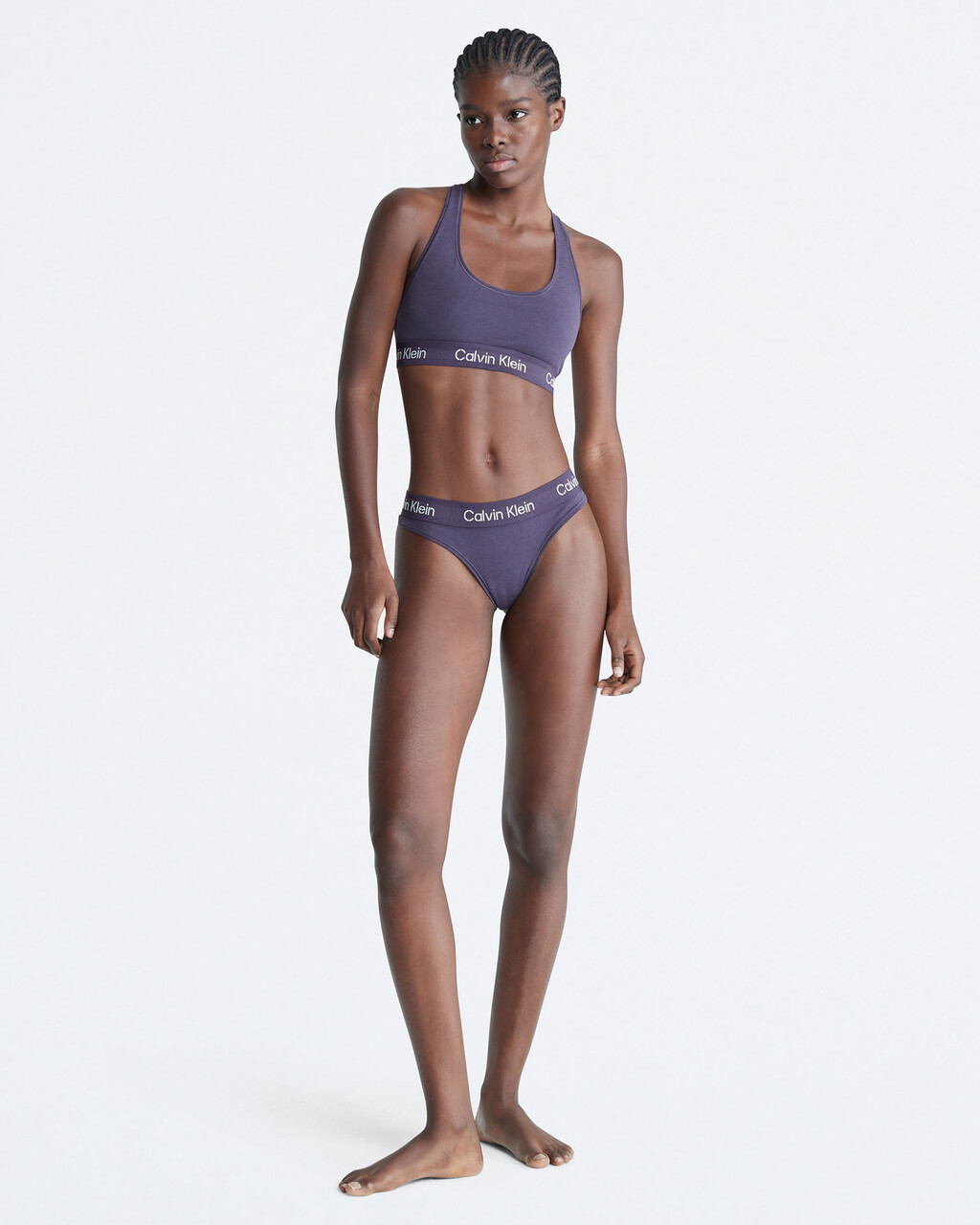 Modern Cotton Bralette, Nightshade, hi-res