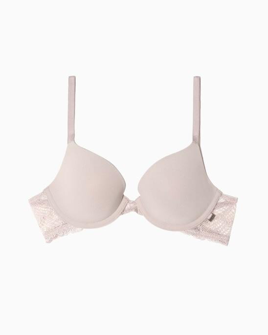 SCALLOPED LACE LIGHTLY LINED DEMI BRA