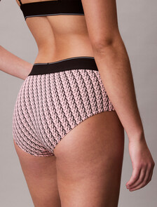 CK Graphic Hipster Panty, MINI STEPPING LOGO BRIGHT PEACH, hi-res