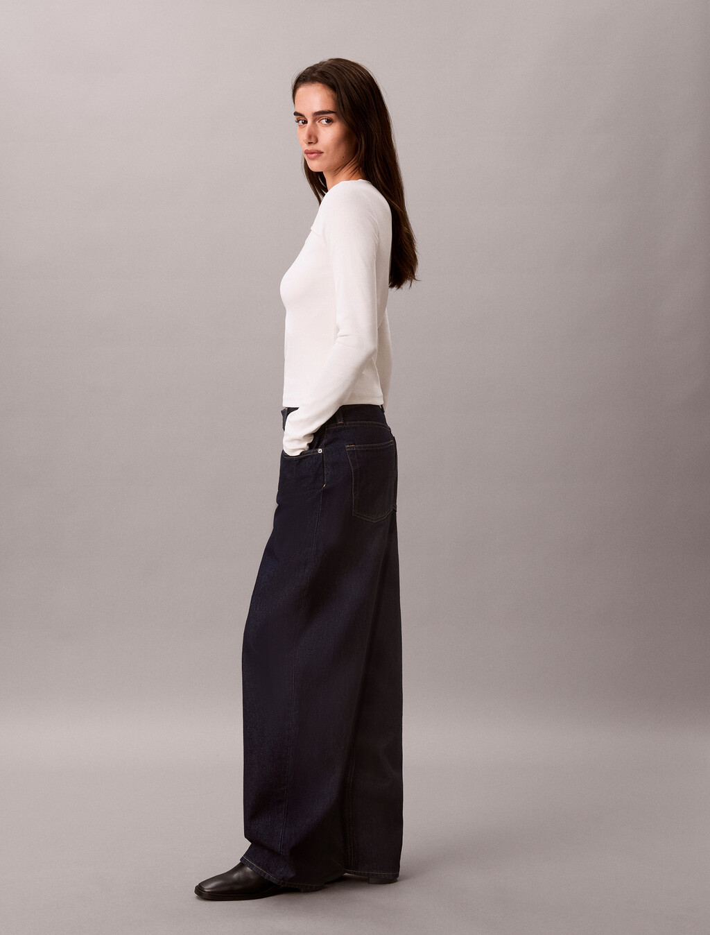 Cut-Out Rib Top, Tofu, hi-res