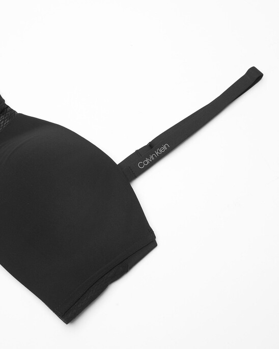Mesh Lace Lightly Lined Bandeau Bra