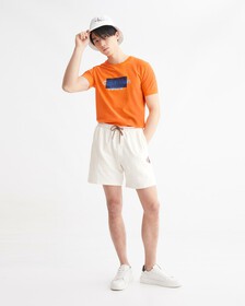 Movements Blurry Logo Slim Tee, Vibrant Orange, hi-res