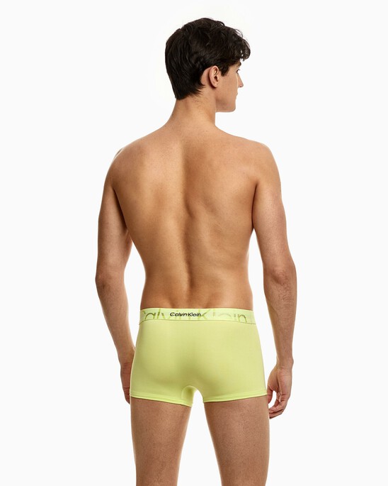 EMBOSSED ICON MICROFIBER LOW RISE TRUNKS