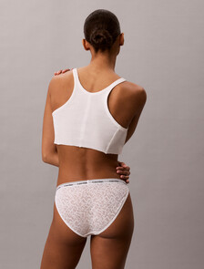 Bikini Briefs - Icon Lace, Classic White, hi-res