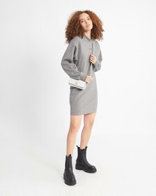 Standards Sweatshirt Dress, Medium Grey Htr, hi-res