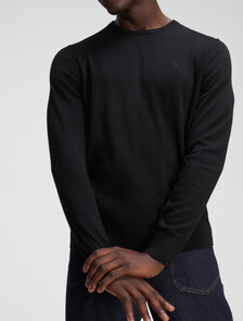 Extra Fine Merino Sweater, Black, hi-res