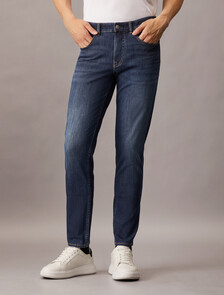 37.5 Bi-Stretch Body Taper Jeans, Denim Dark, hi-res