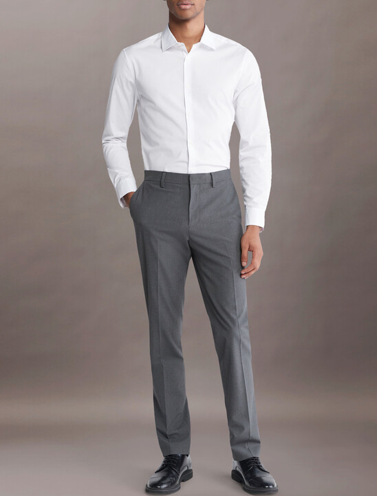 Supima Stretch Cotton Slim Button-Down Shirt