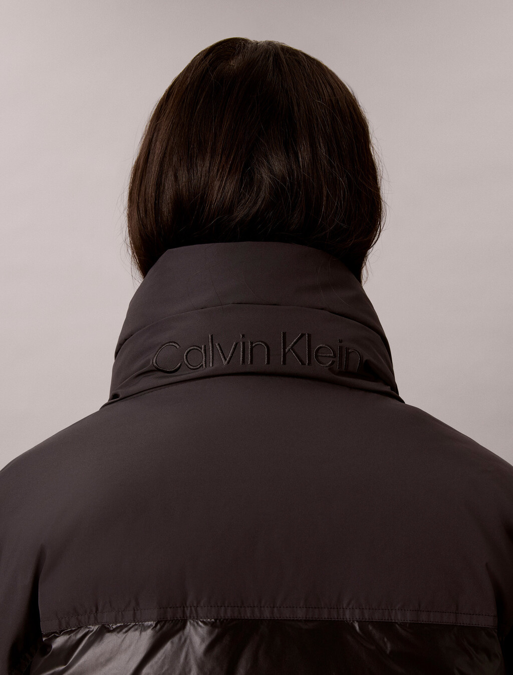Matte Shine Down Puffer Jacket, Black, hi-res