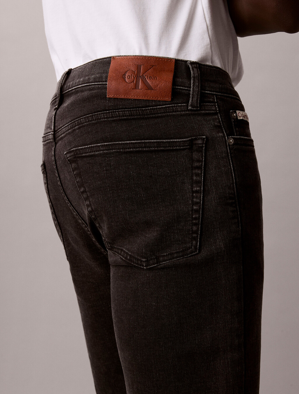 Slim Denim Shorts, CK ESSENTIAL BLACK, hi-res