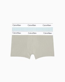 MODERN COTTON STRETCH TRUNKS 2 PACK, Palest Blue/Rich Clay, hi-res