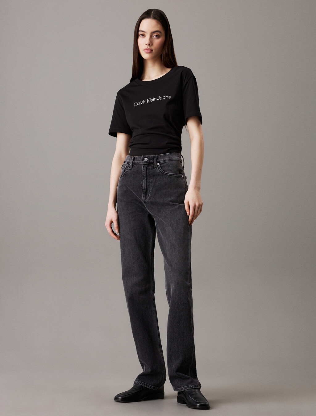 Logo T-shirt, Black, hi-res