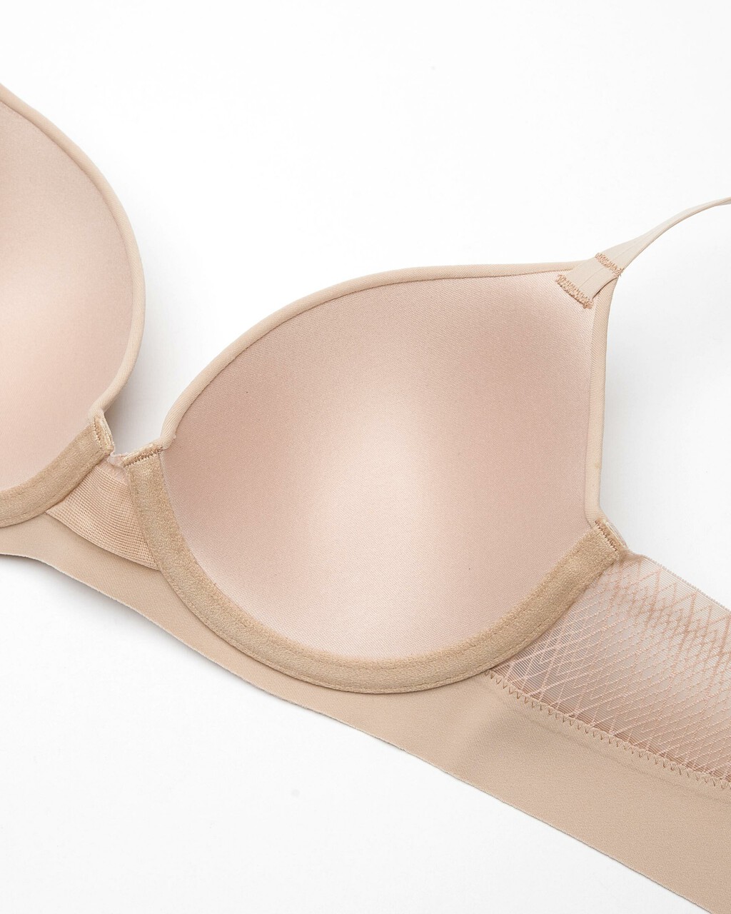 MESH LACE LIGHTLY LINED DEMI BRA, Cedar, hi-res