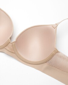 MESH LACE LIGHTLY LINED DEMI BRA, Cedar, hi-res