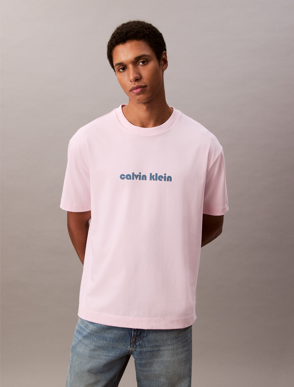 Cooling Jersey Relaxed Logo Tee, Tender Touch, hi-res