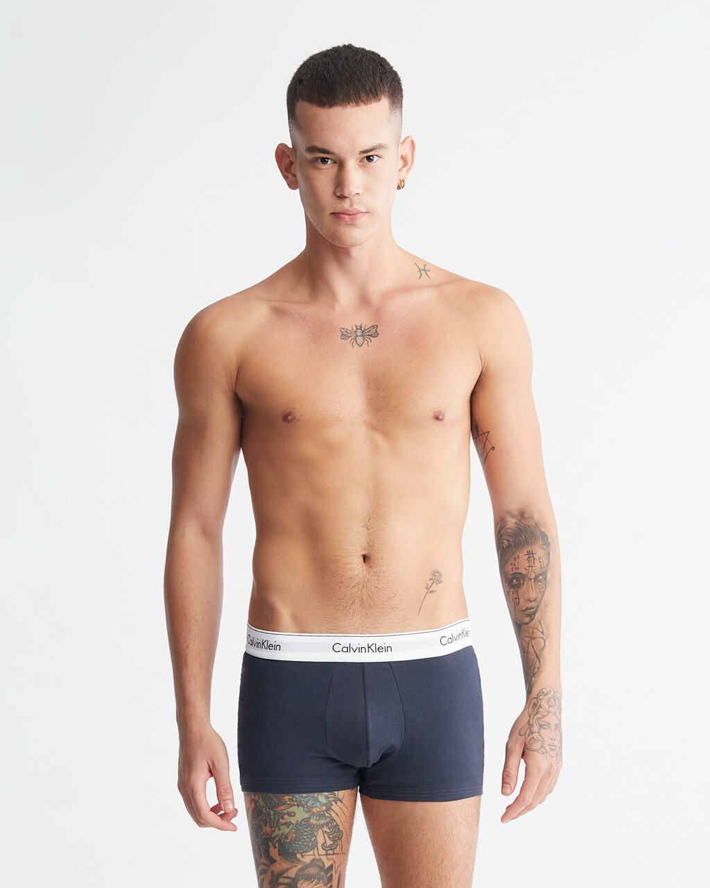 Modern Cotton Stretch Trunks 2 Pack, Wood Violet/Blueberry, hi-res