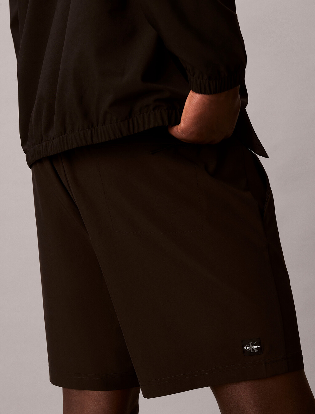 Water-Repellent Performance Gym Shorts, Black, hi-res