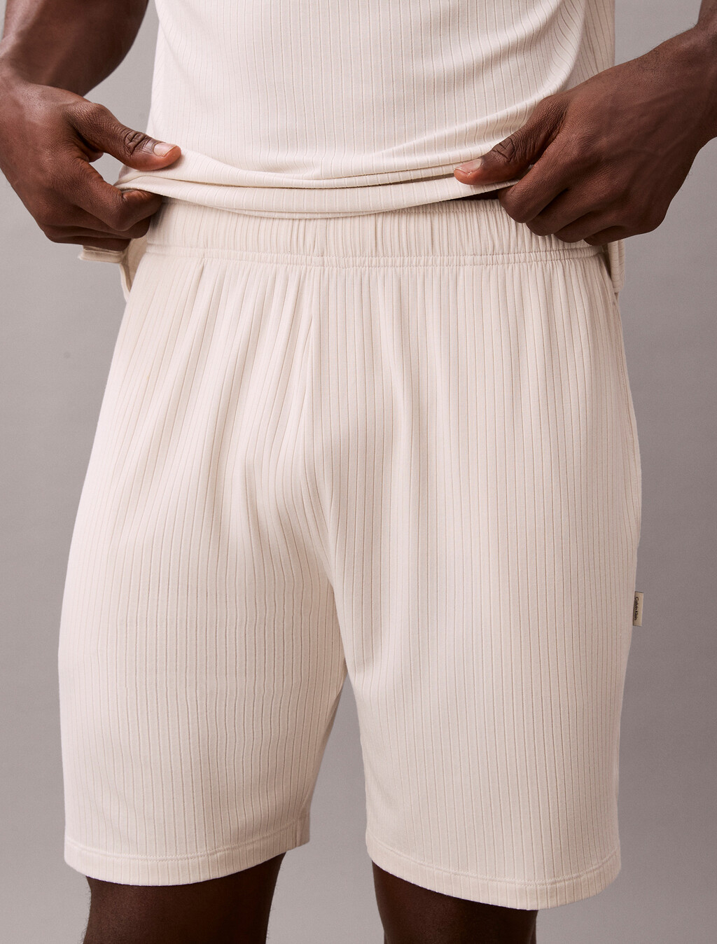 Modal Rib Knit Set, Chalk, hi-res