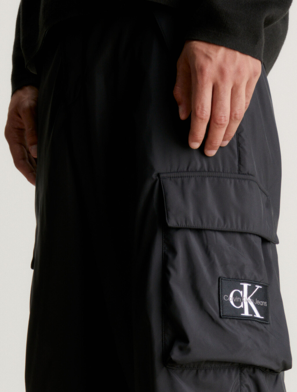 Oversized Cargo Pants, Ck Black, hi-res