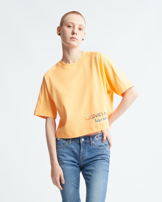 Gradient Shift Logo Oversized Tee