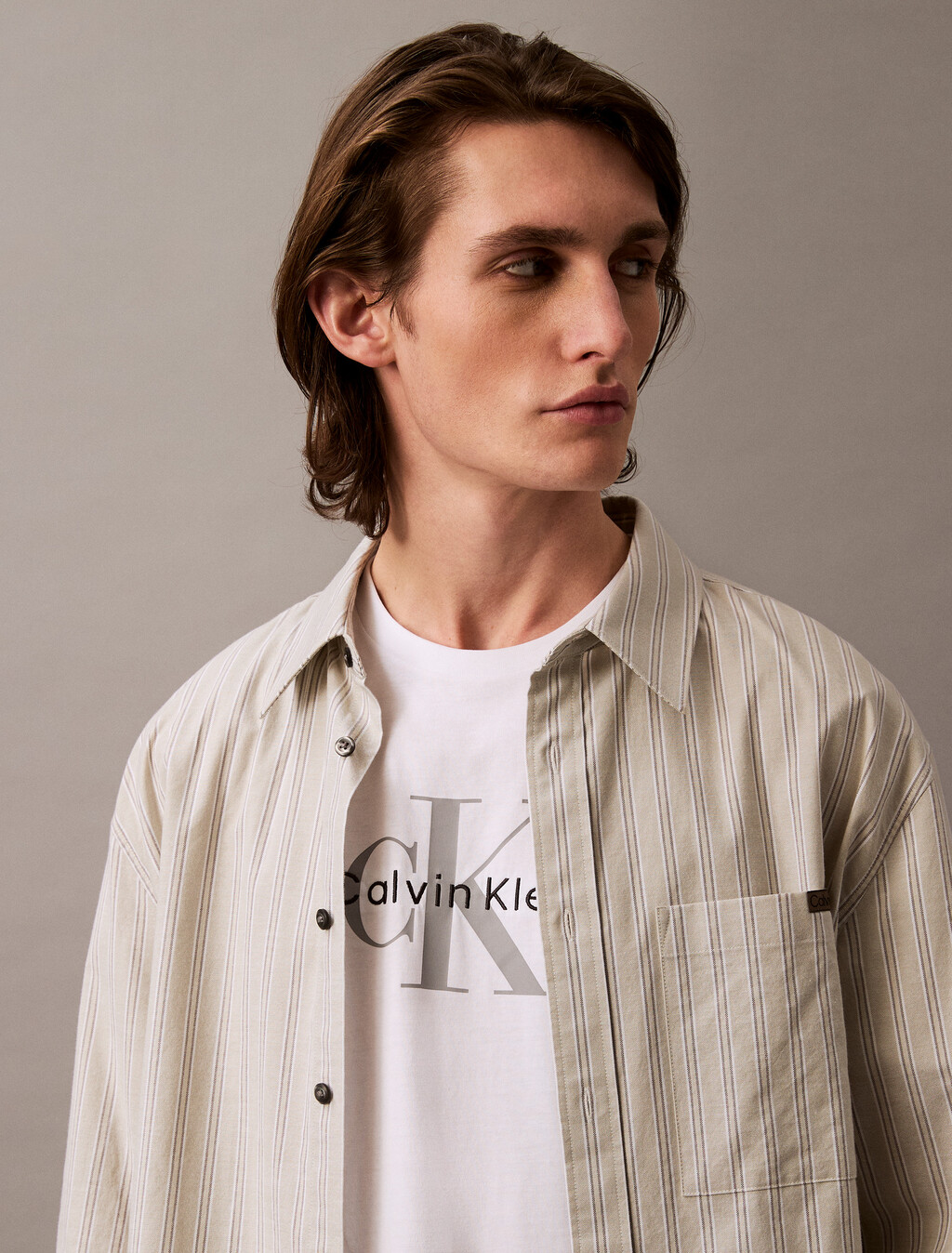 Relaxed Monogram T-shirt, Brilliant White, hi-res