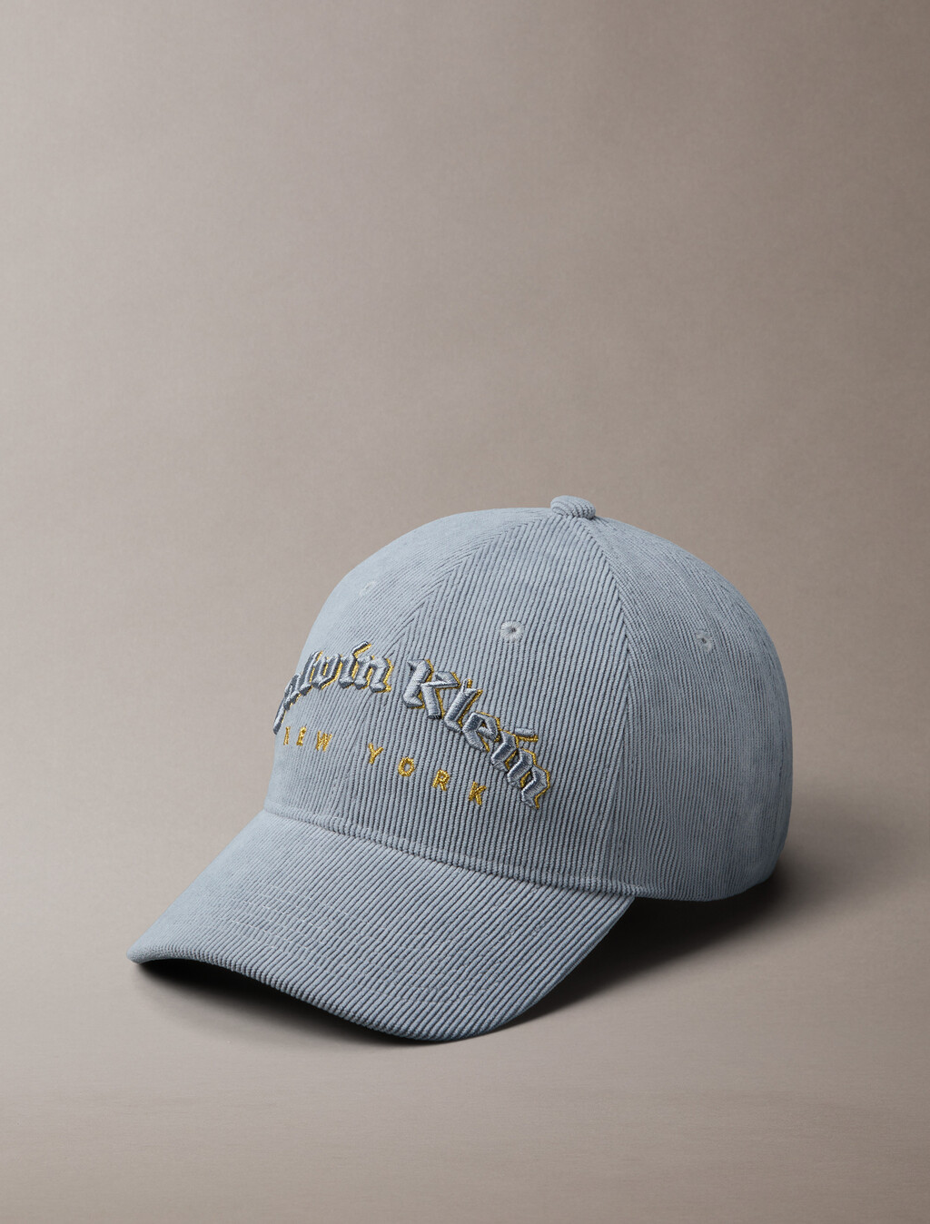 CKNY Logo Corduroy Cap, Casual Blue, hi-res