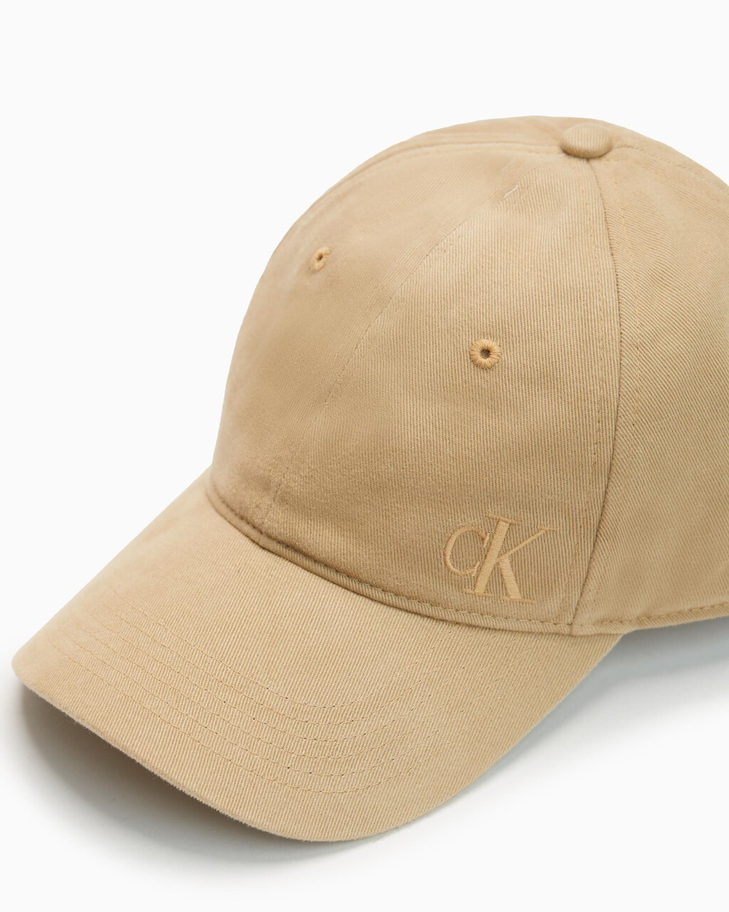 Brushed Cotton Twill Logo Baseball Cap, CORNSTALK, hi-res