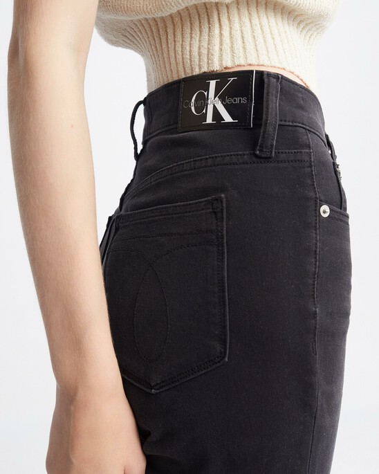 Ultimate Stretch High Rise Skinny Black Ankle Jeans