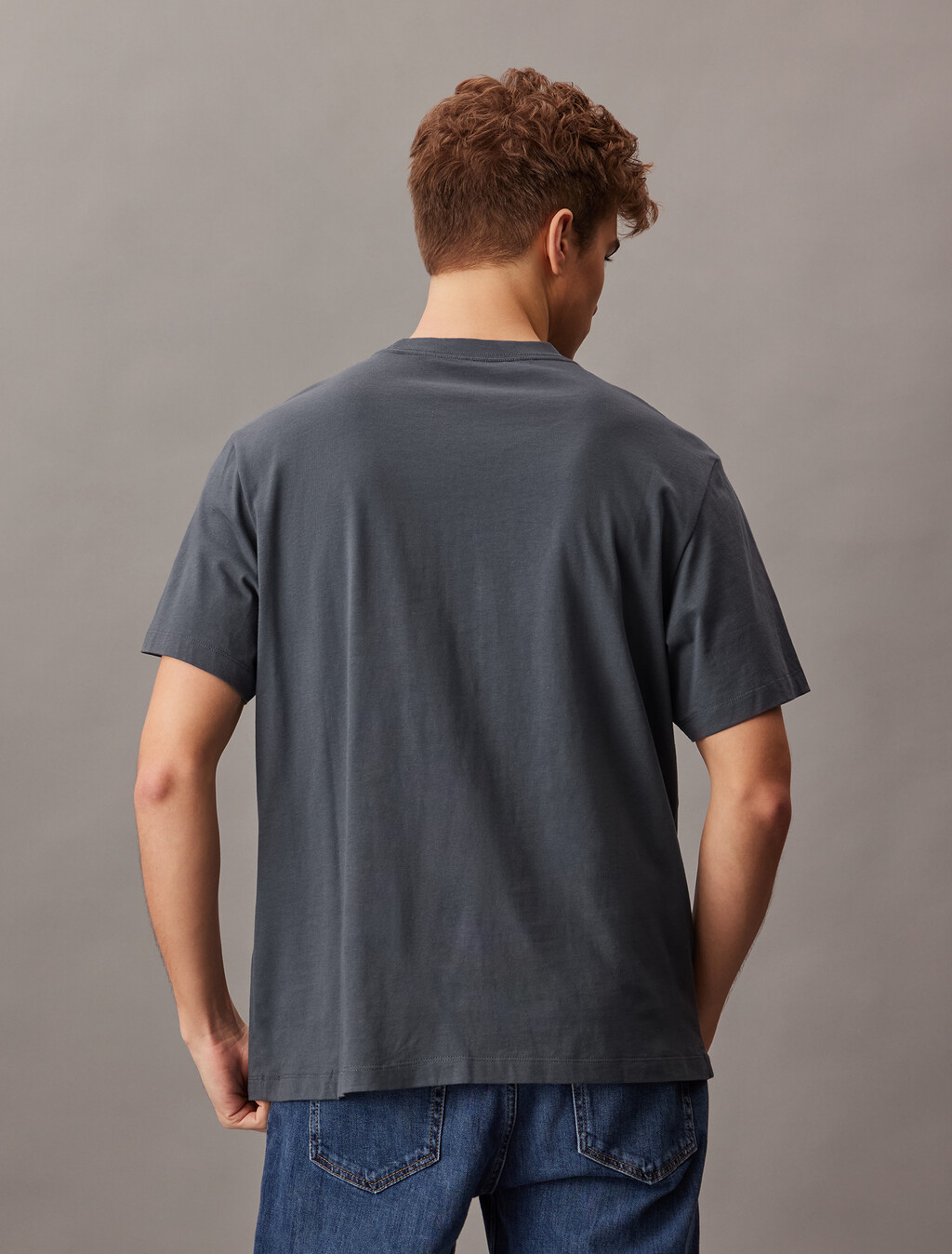 Velvet Monogram Tee, Harlem Night Blue, hi-res